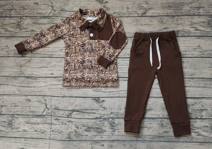 Baby Boys Fall Camo Grasses Pullovers Tops Shirt Pants Clothes Sets - Thirty-One Boutique, LLC