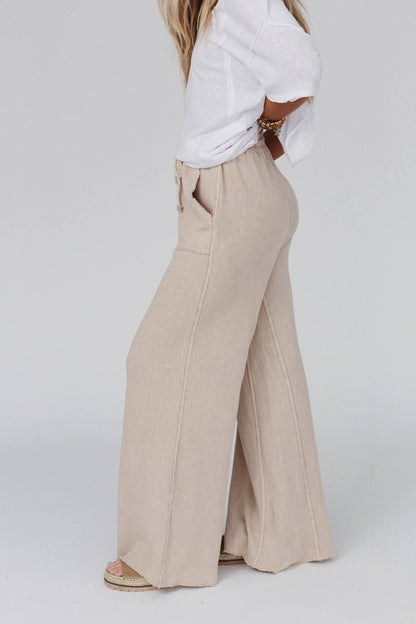 Fall Favorite: Relaxing Robin Wide Leg Pant - New Taupe - Thirty-One Boutique, LLC