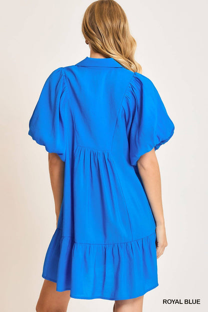 Smocked Yoke Mini Dress - Thirty-One Boutique, LLC