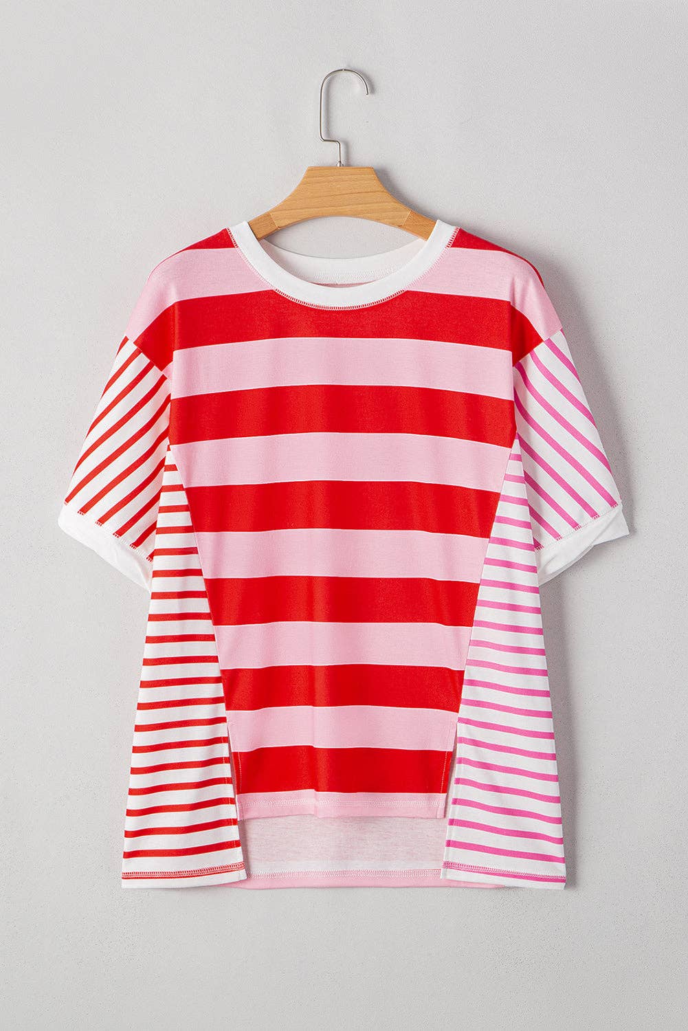 Stripe Patchwork Summer T-Shirt - Thirty-One Boutique, LLC