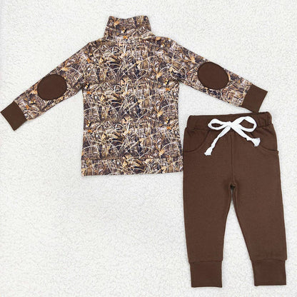 Baby Boys Fall Camo Grasses Pullovers Tops Shirt Pants Clothes Sets - Thirty-One Boutique, LLC