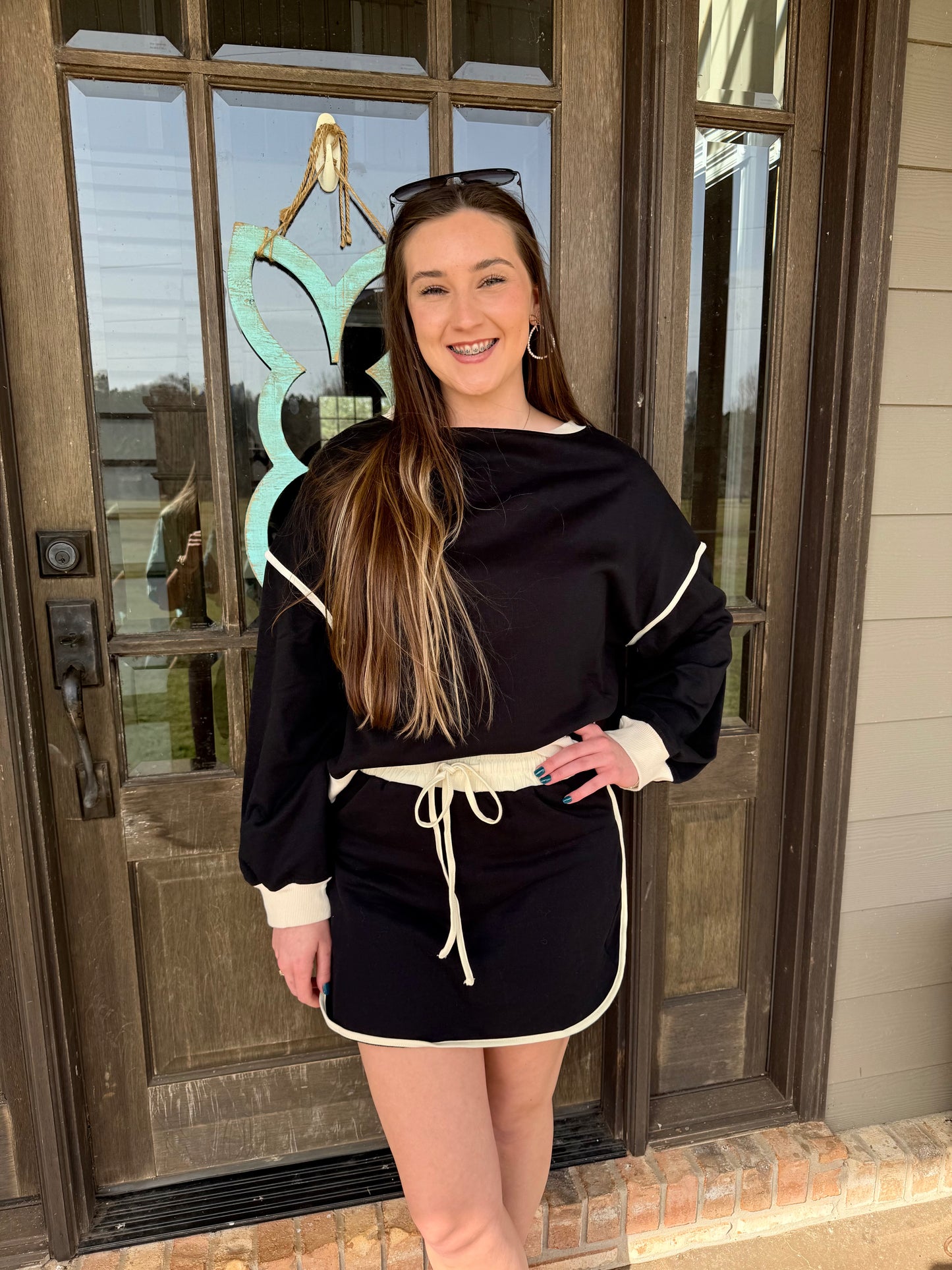 Colorblock Loose Fit Pullover & Skirt Set | S-XL - Thirty-One Boutique, LLC