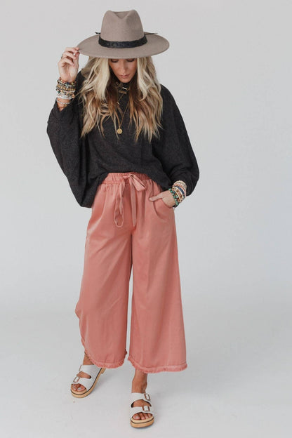 Fly With Me Batwing Sleeve Knit Sweater - Charcoal - Thirty-One Boutique, LLC