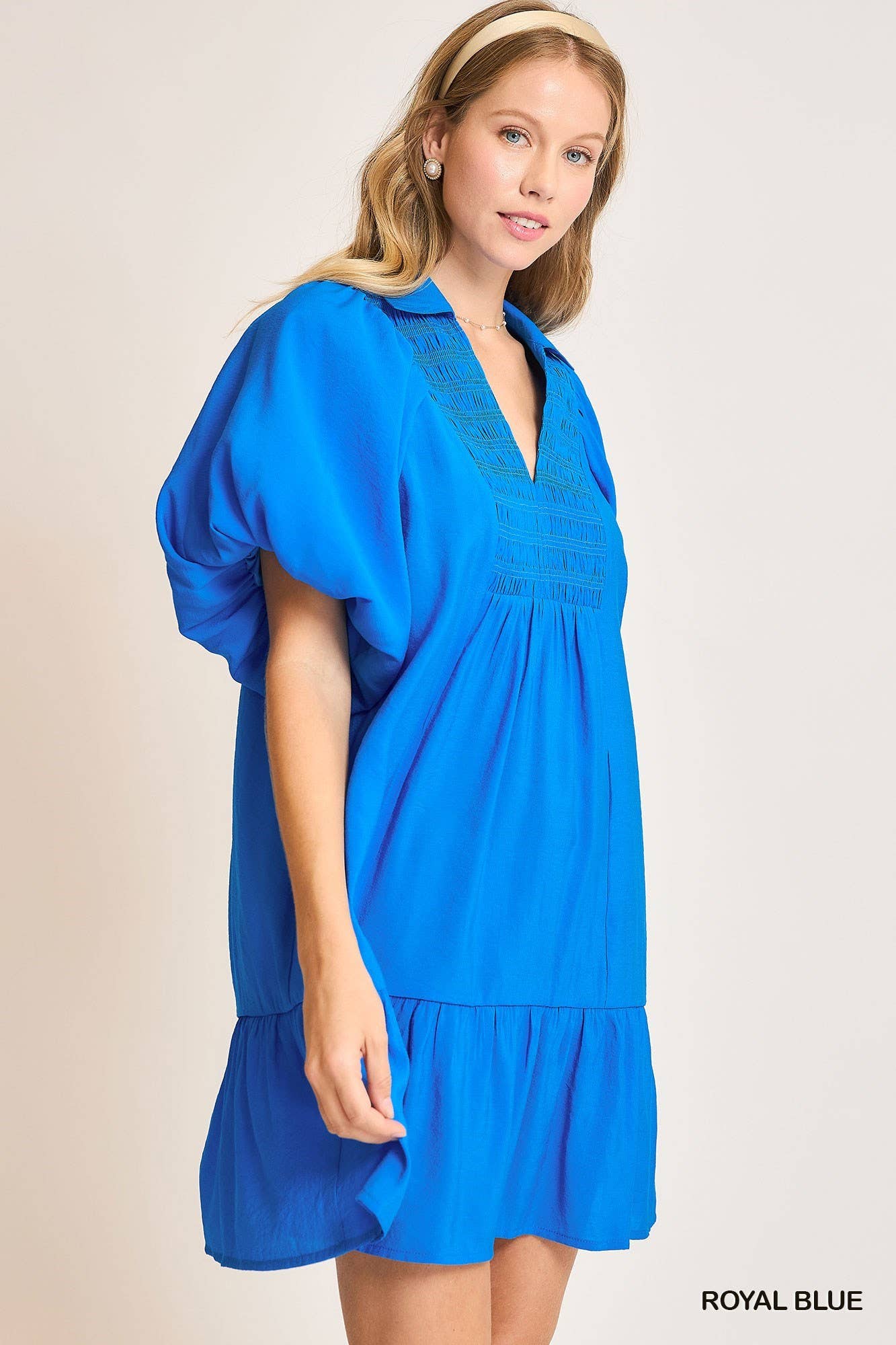 Smocked Yoke Mini Dress - Thirty-One Boutique, LLC